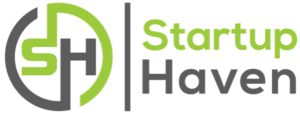 The Startup Haven logo, in green and gray.