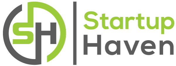 The Startup Haven logo, in green and gray.